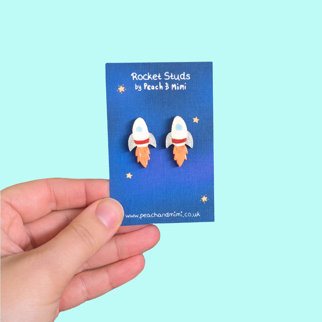 Rocket Stud Earring