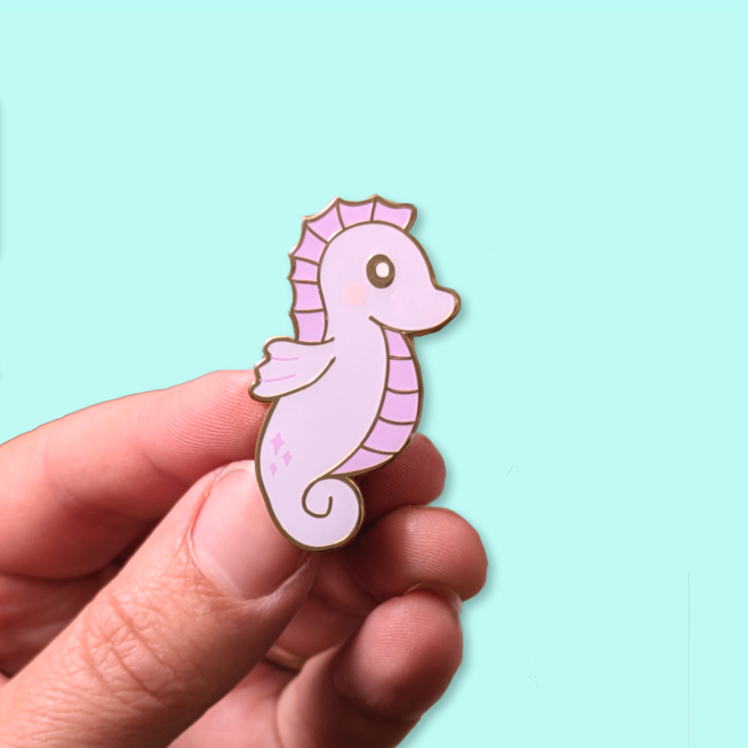 Bubbles the Sea Horse Enamel Pin - B Grade