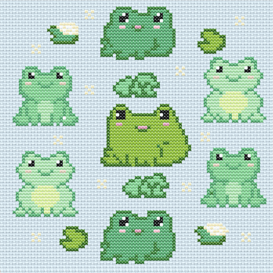Froggys Cross Stitch Kit