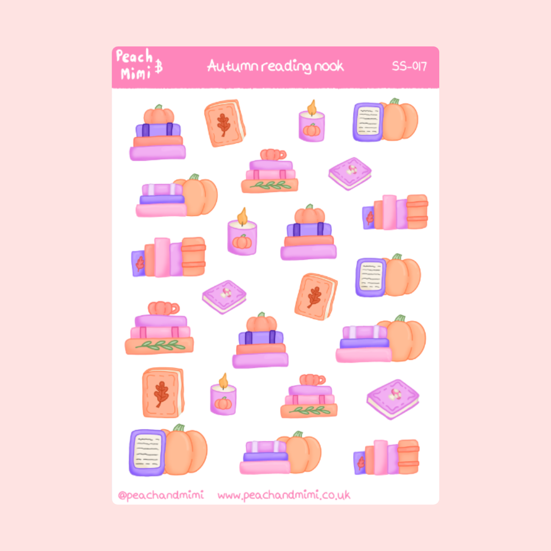 Autumn Reading Nook Sticker Sheet
