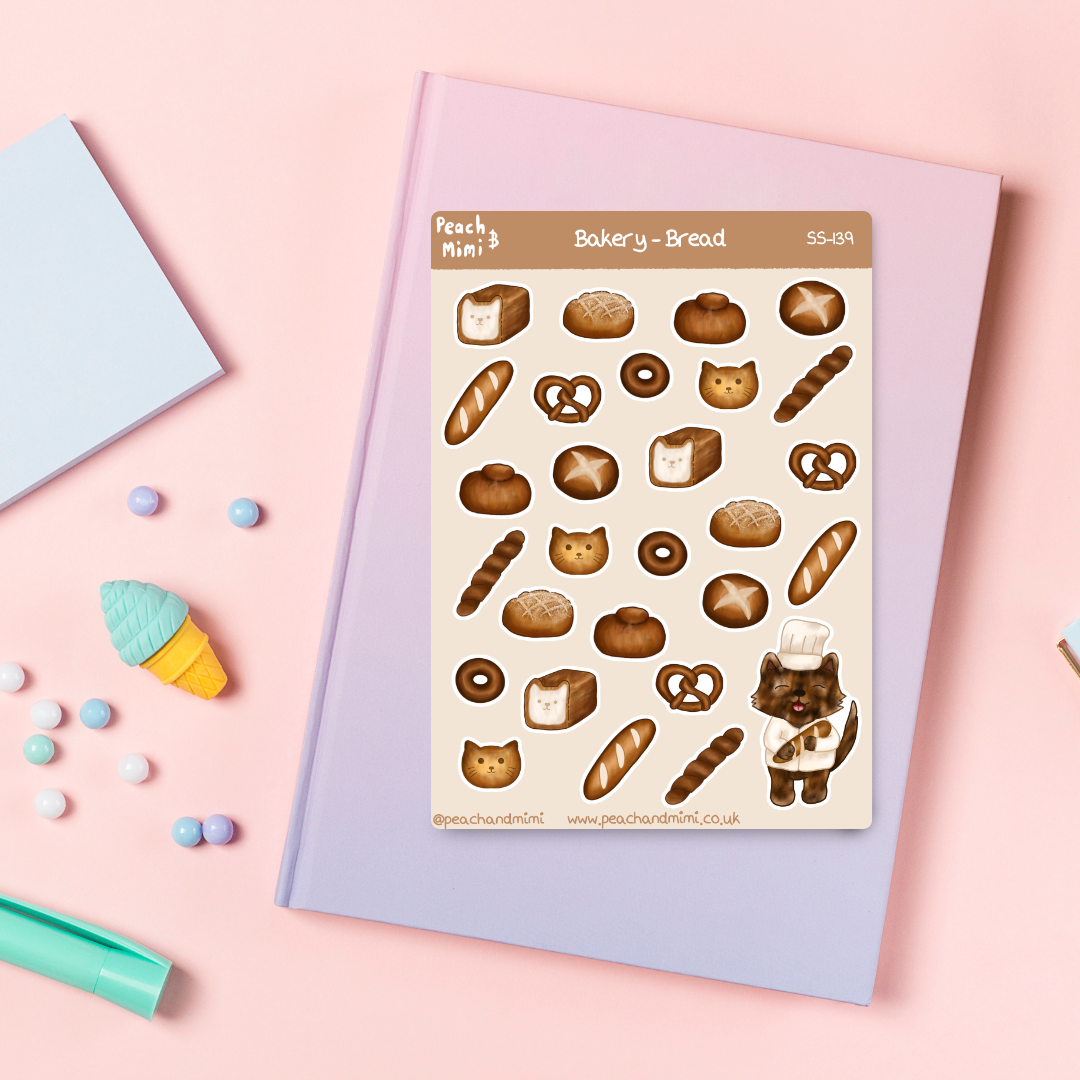 Bread Bakery Sticker Sheet