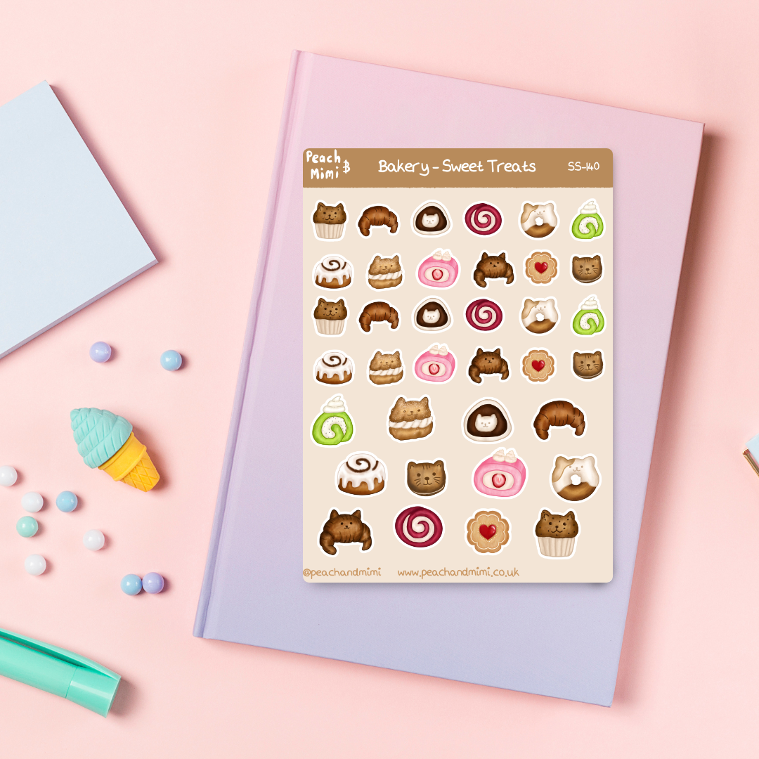 Sweet Treats Bakery Sticker Sheet