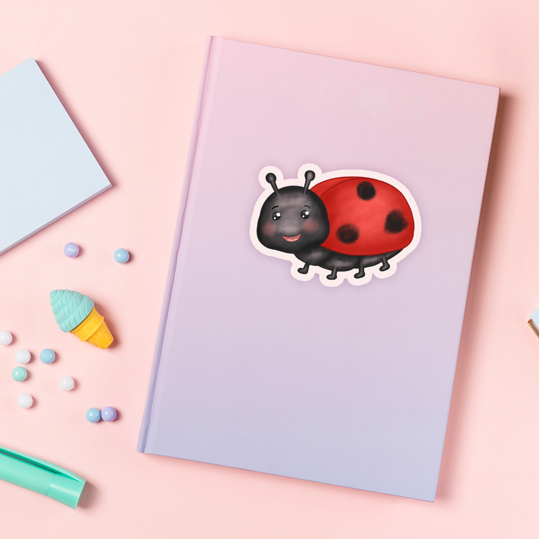 Bee Boo the Ladybird Vinyl Sticker