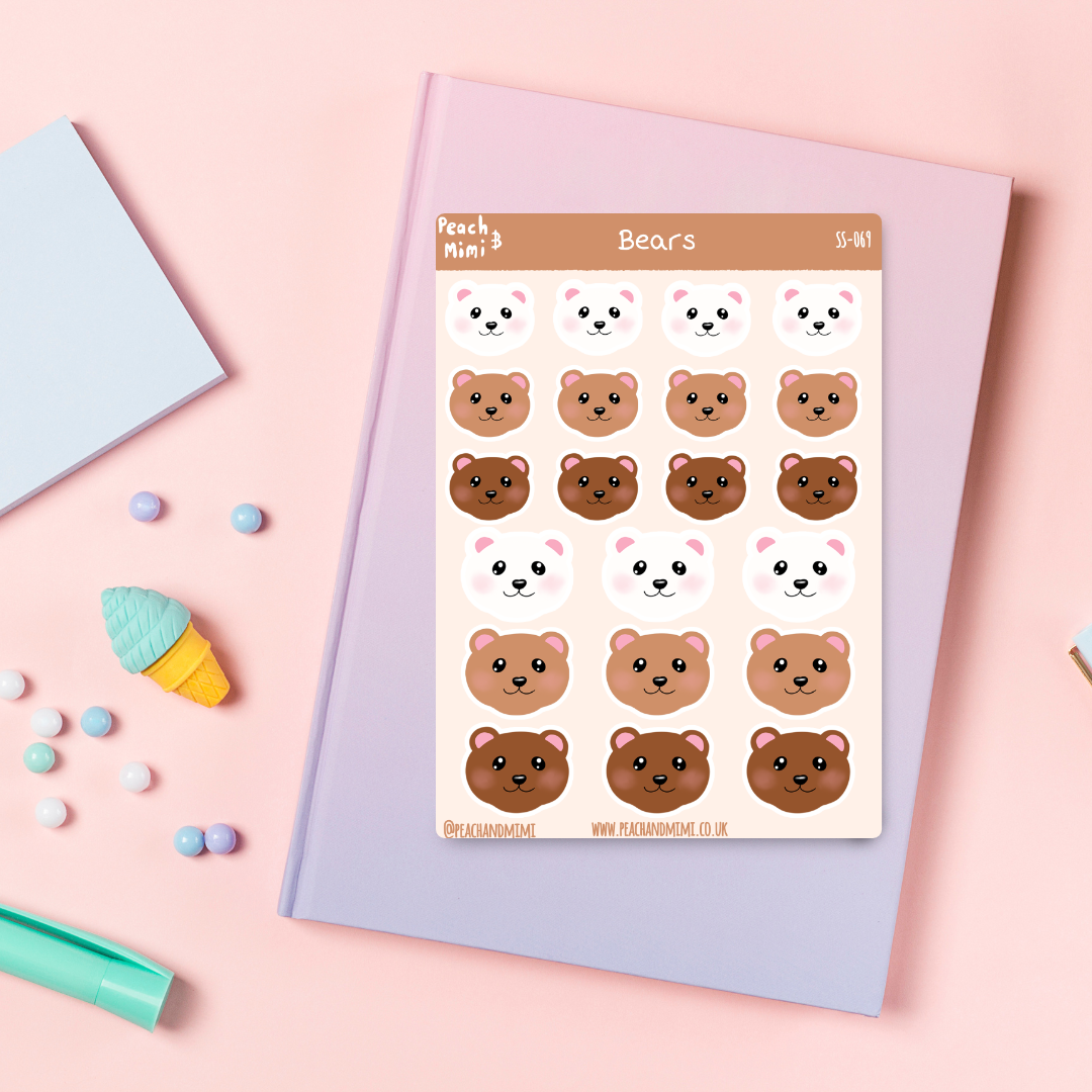 Bears Sticker Sheet