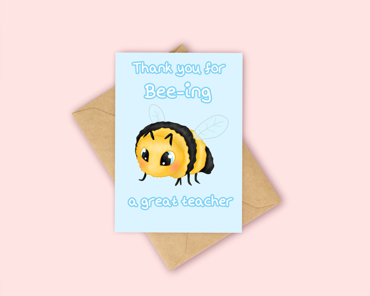 Bee Teacher Thank you card