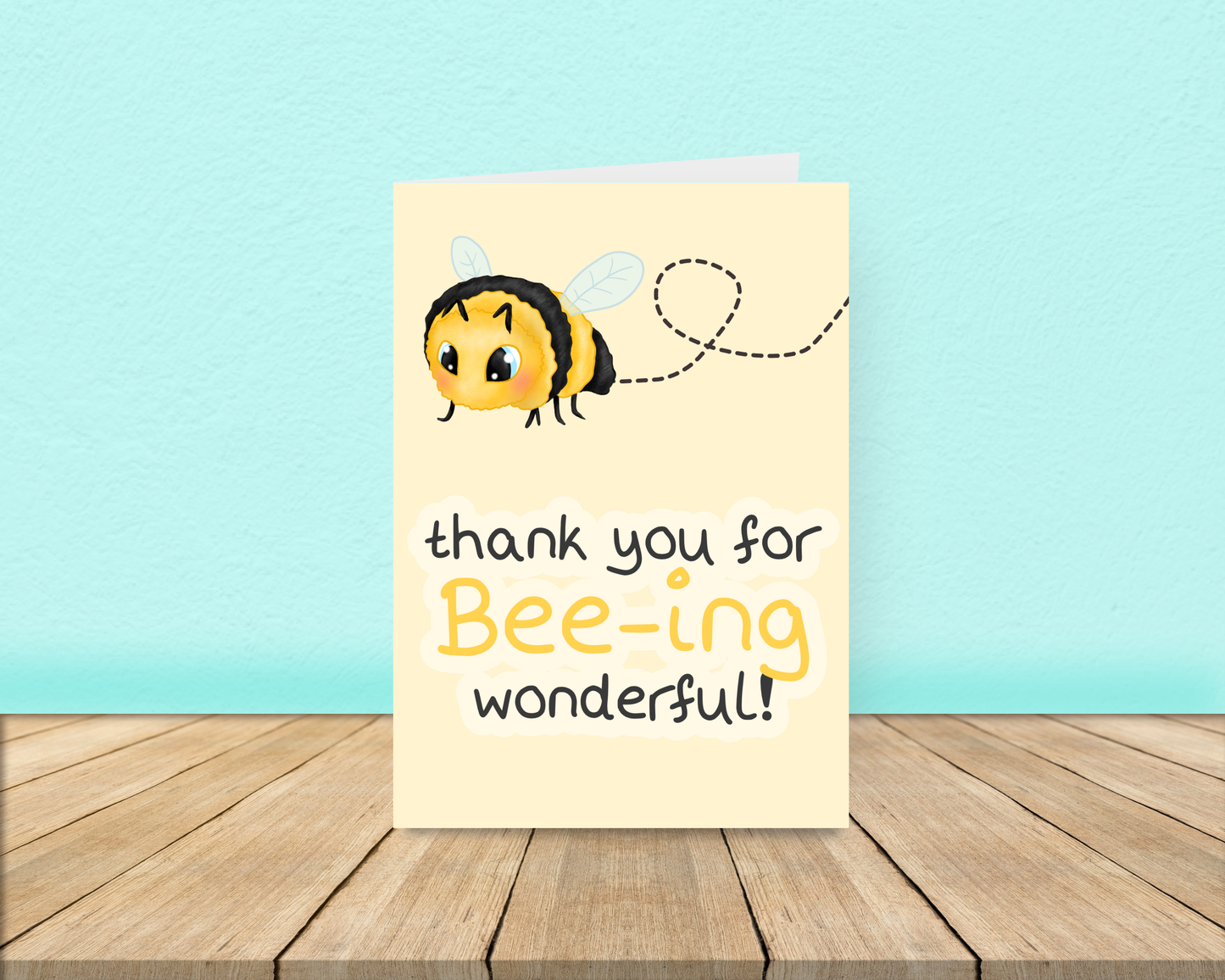 Bee Thank you Card