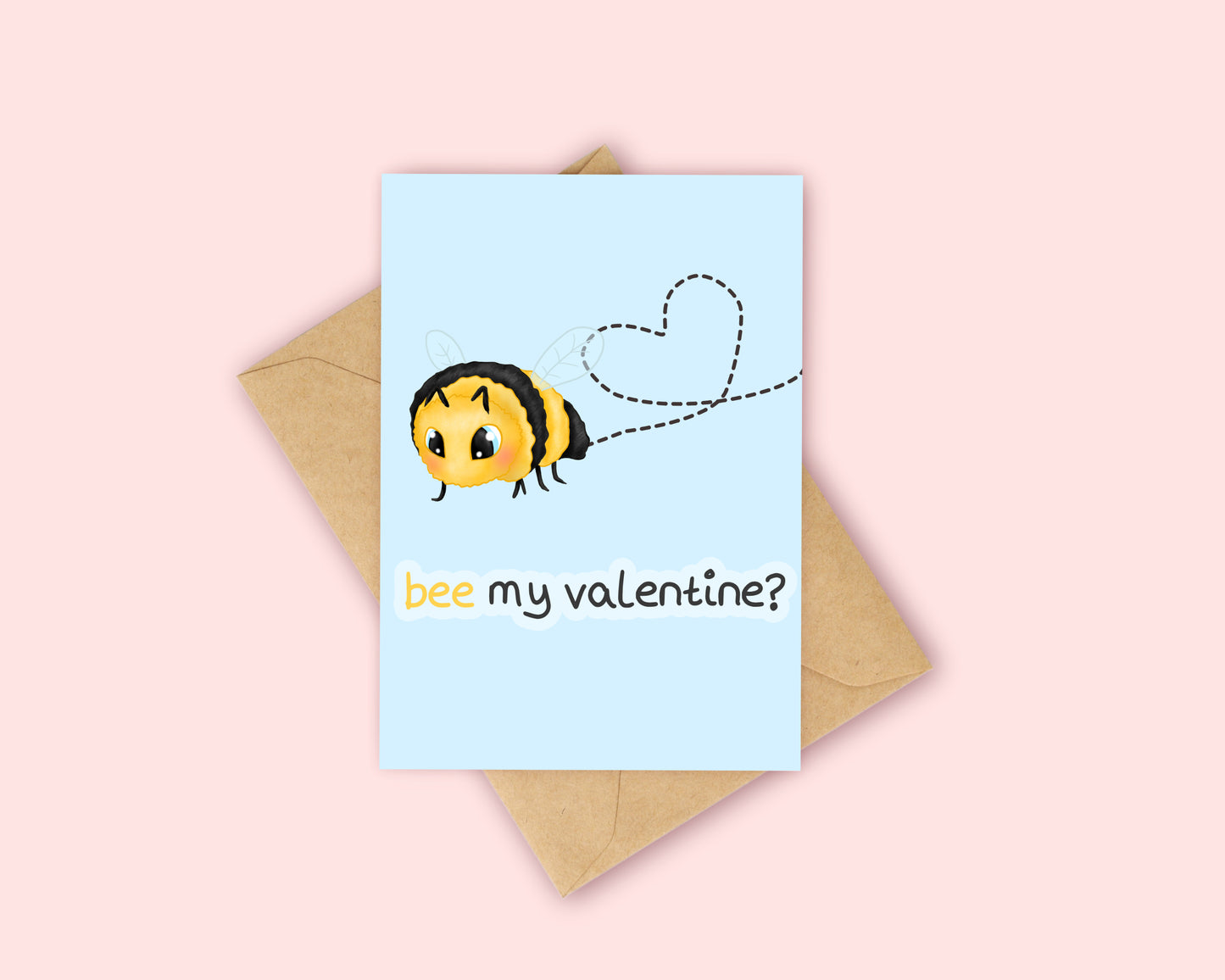Bee My Valentine - Bee Valentines Card