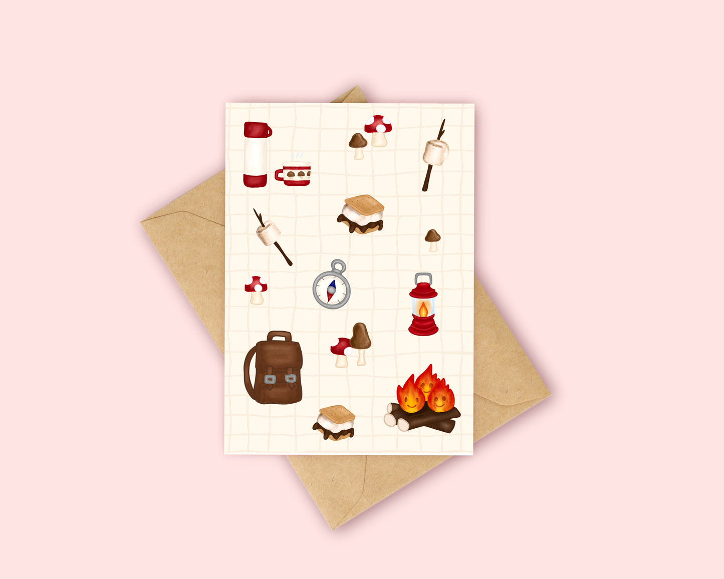 Camping Essentials Greetings Card