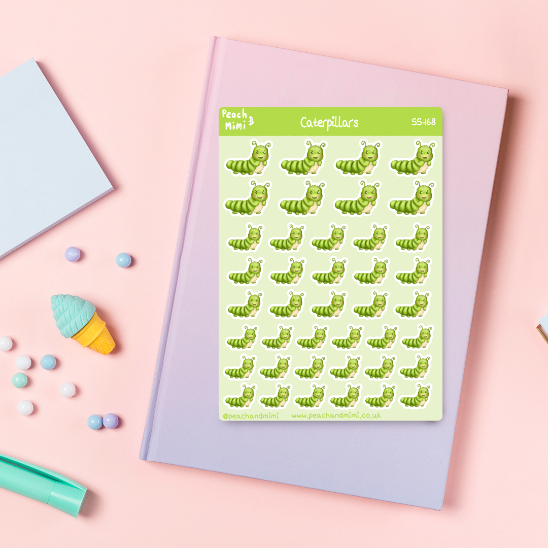 Caterpillar Sticker Sheet