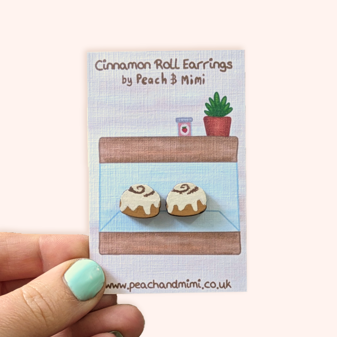 Cinnamon Roll Earrings