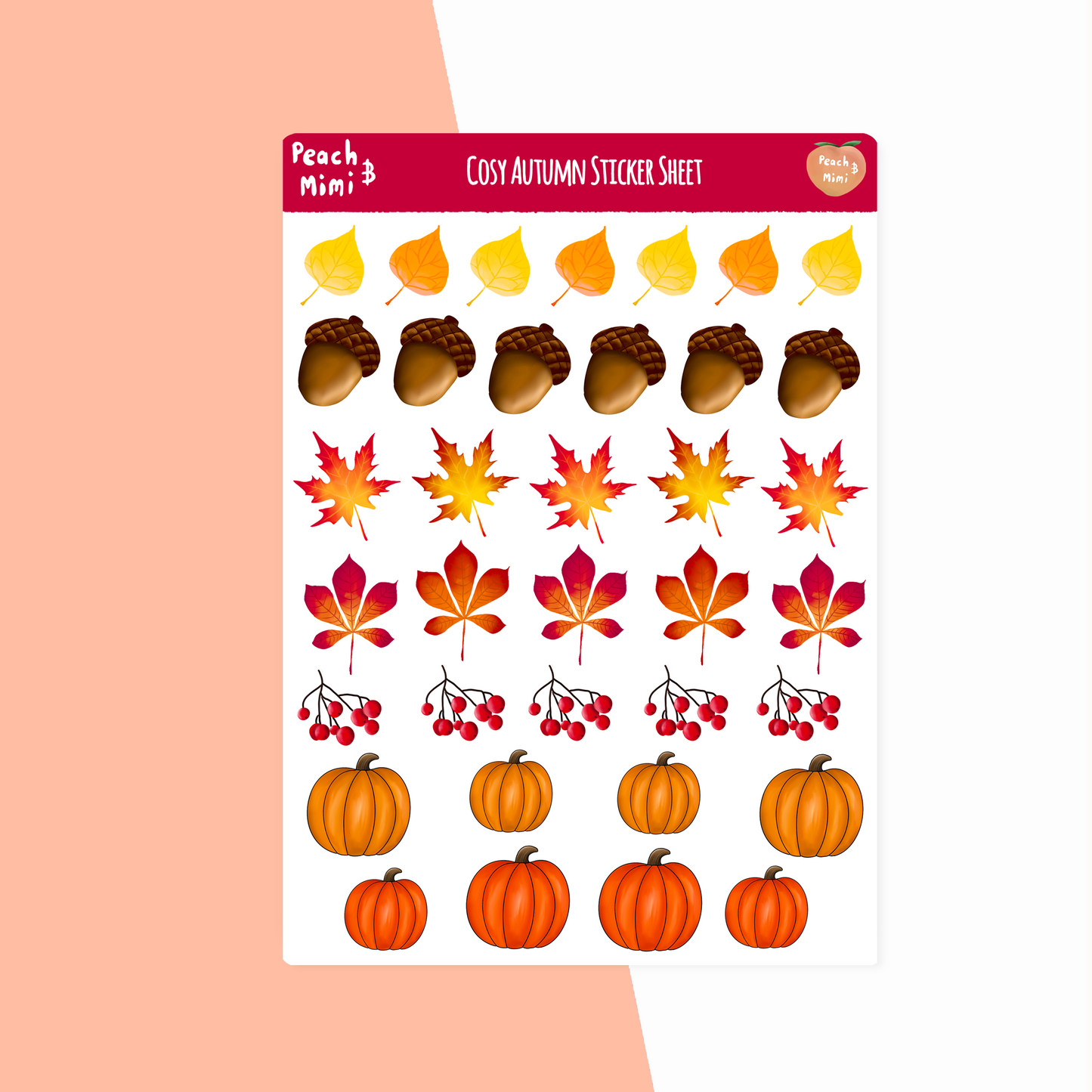 Cosy Autumn Sticker Sheet