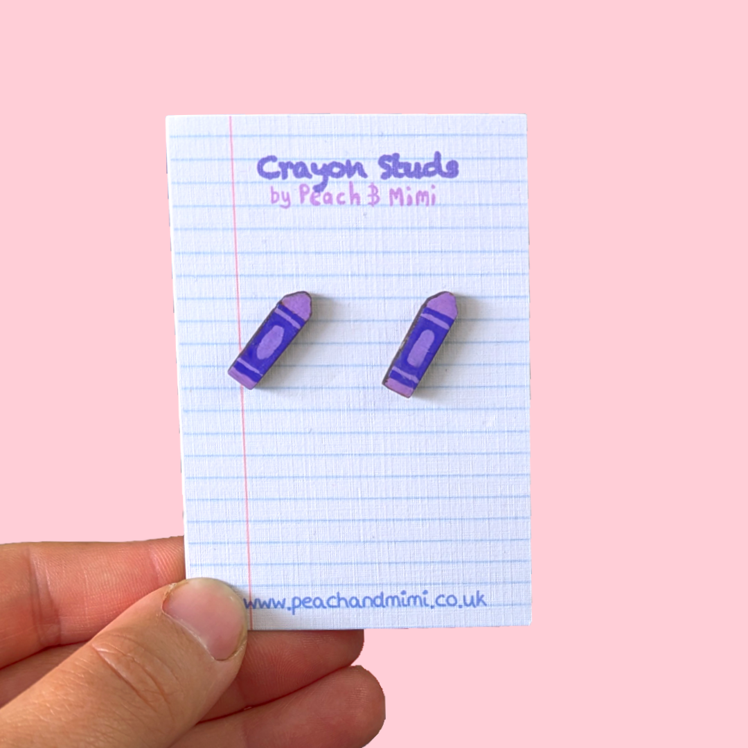 Crayon Stud Earrings