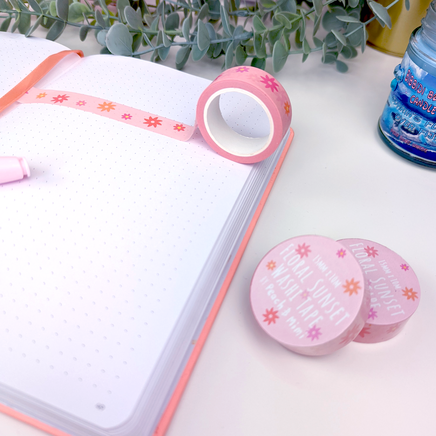 Floral Sunset Washi