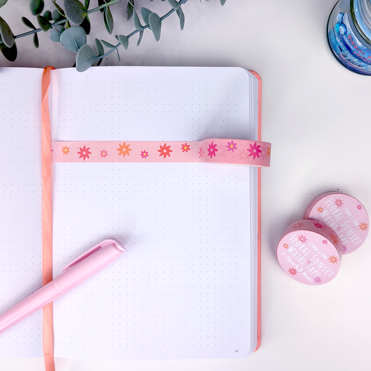 Floral Sunset Washi