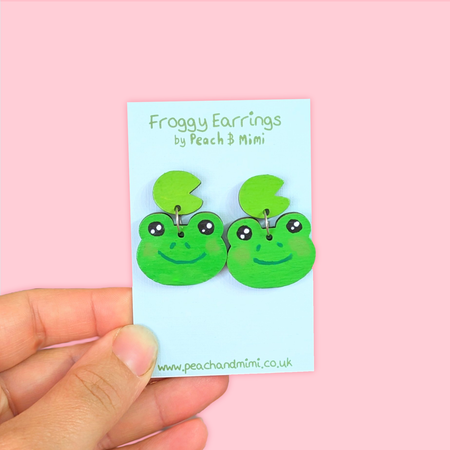 Froggy Dangle Stud Earrings