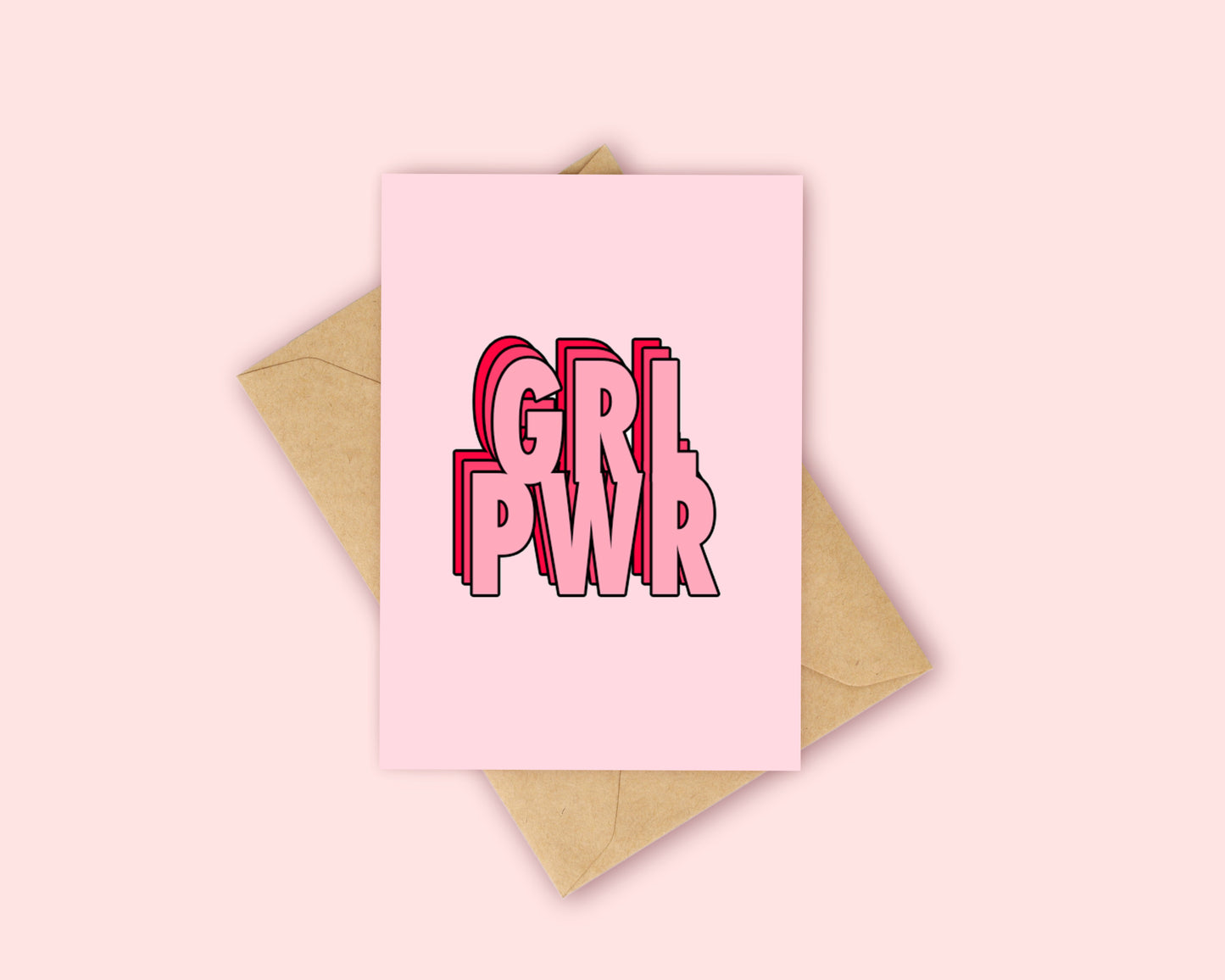 GRL PWR - 90s Girl Power Card