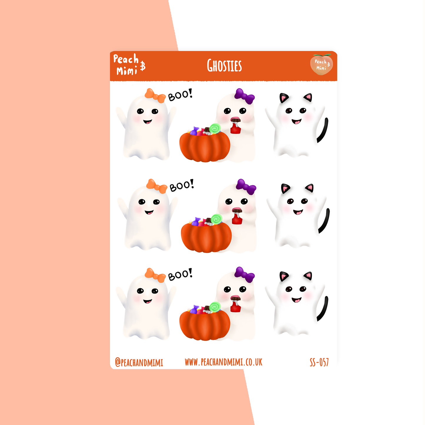 Ghosties Sticker Sheet