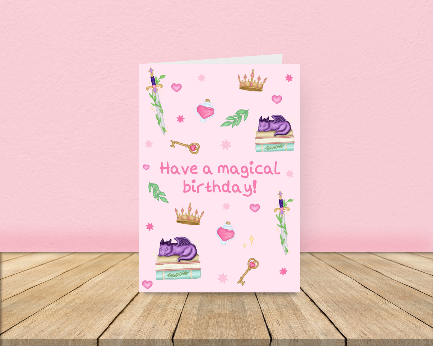 Magical Birthday - Fantasy Book Lover Birthday Card