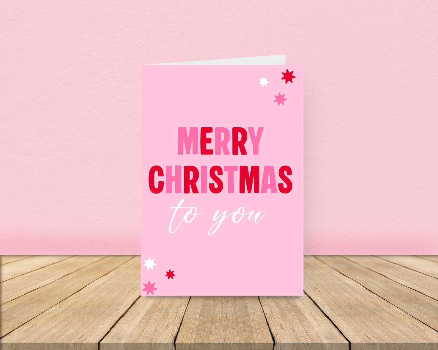 Merry Christmas to you Pink and Red