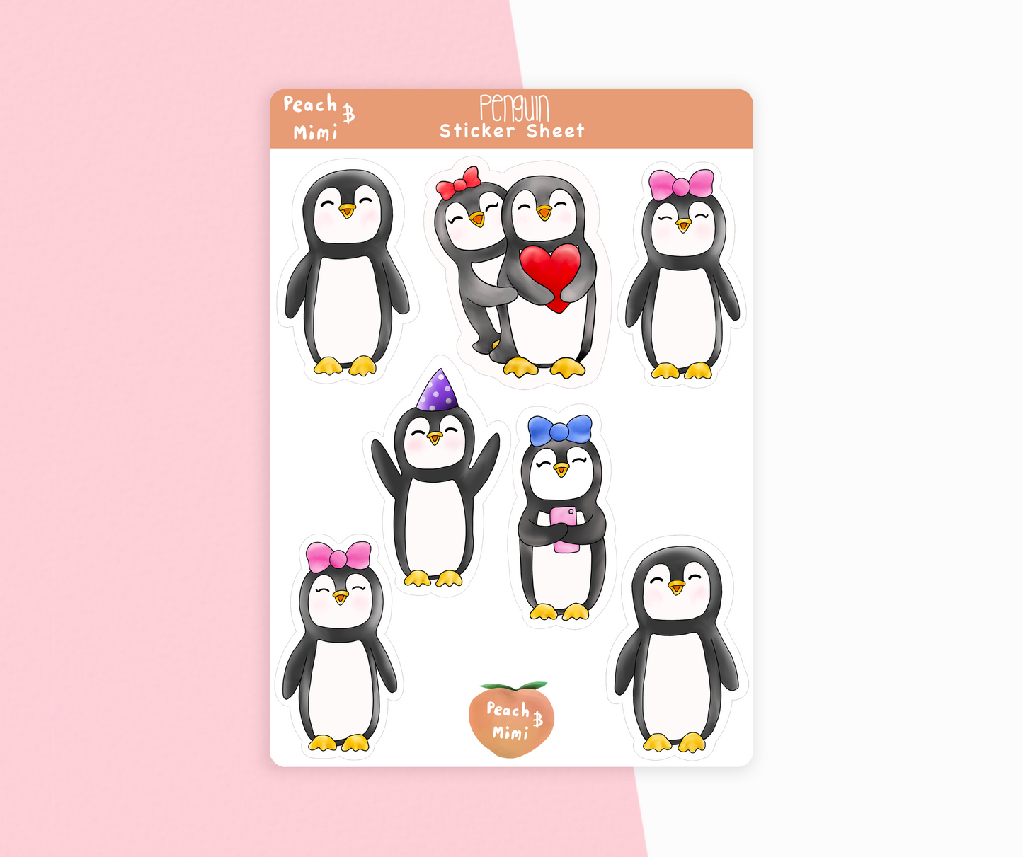Penguin Sticker Sheet
