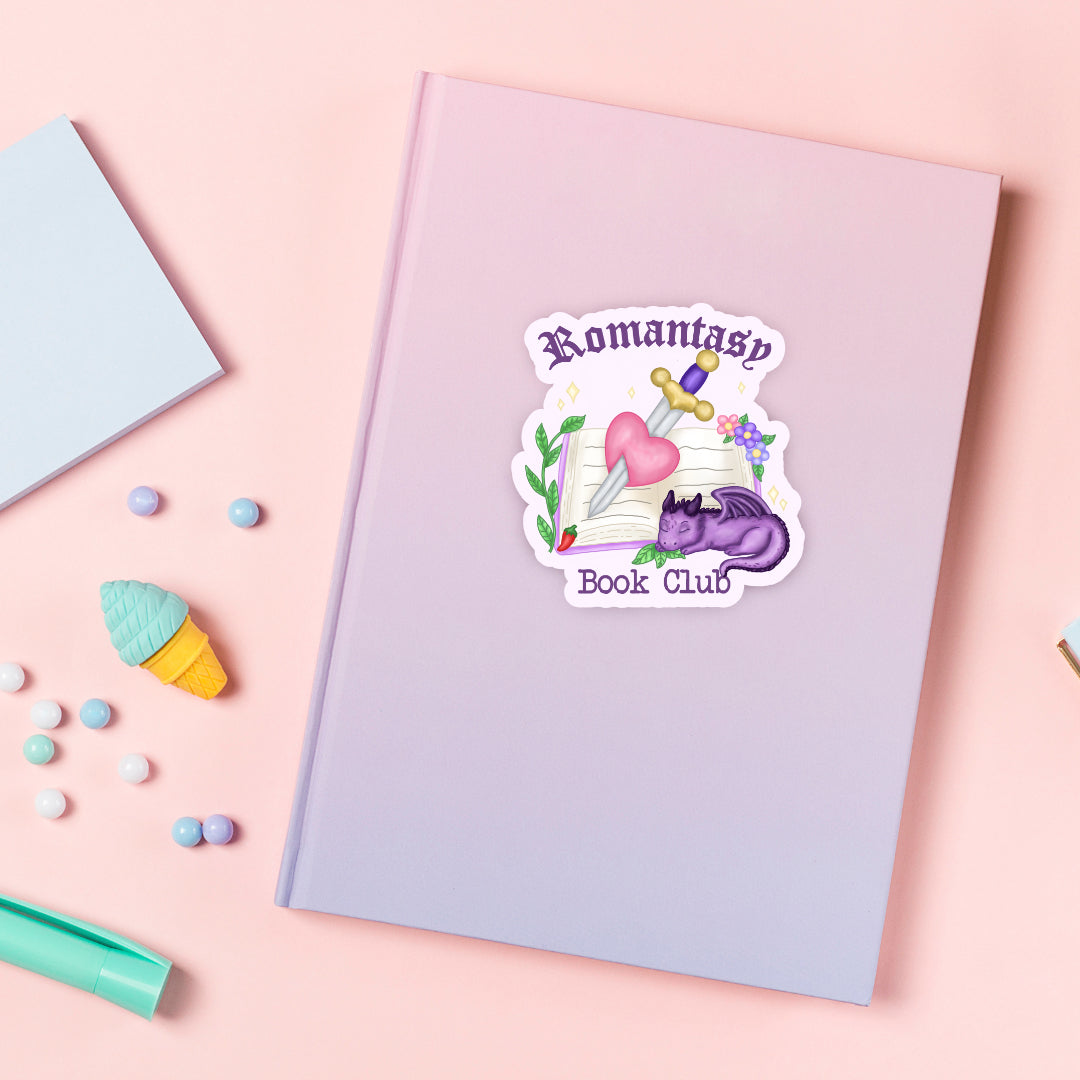 Romantasy Book Club Vinyl Sticker