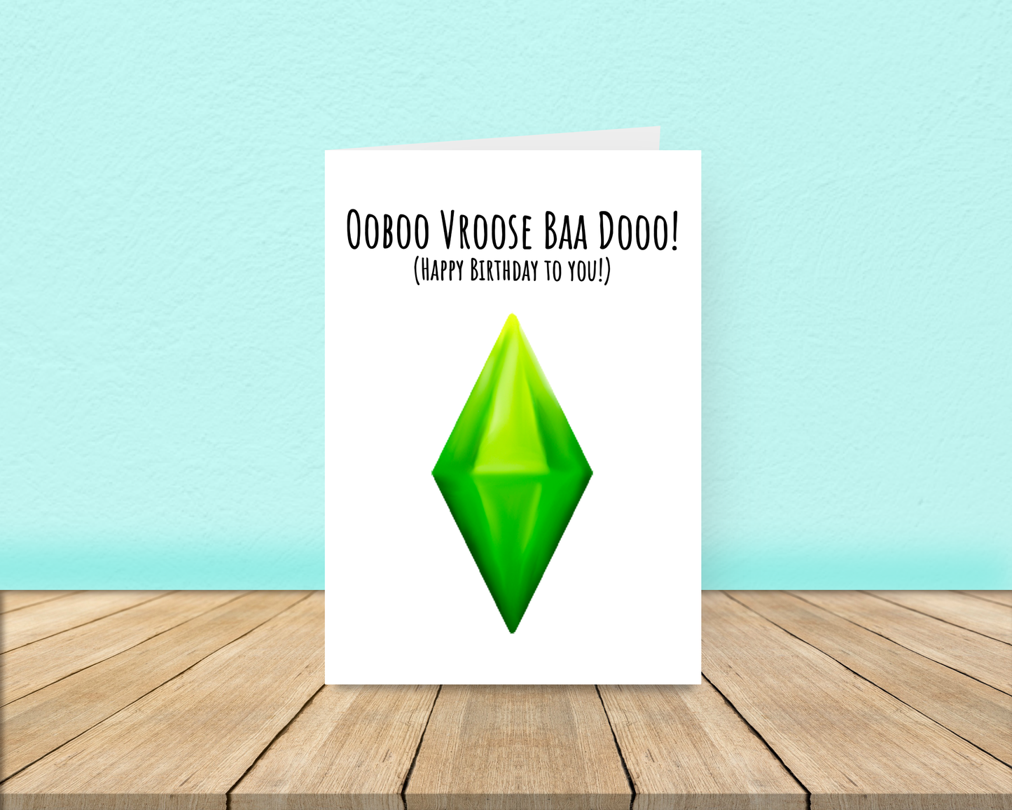 Sims Birthday Card A5