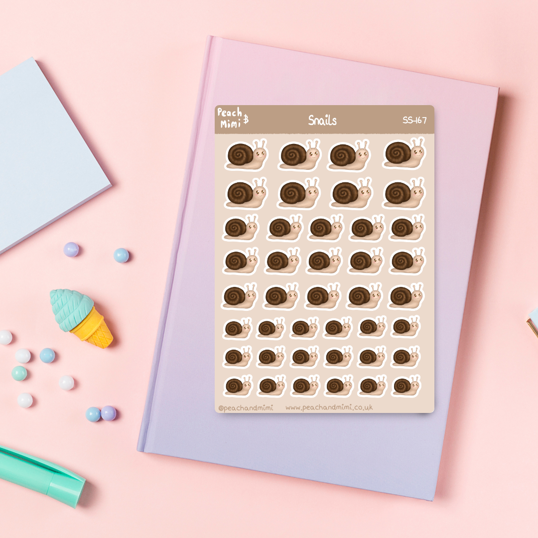 Snails Sticker Sheet