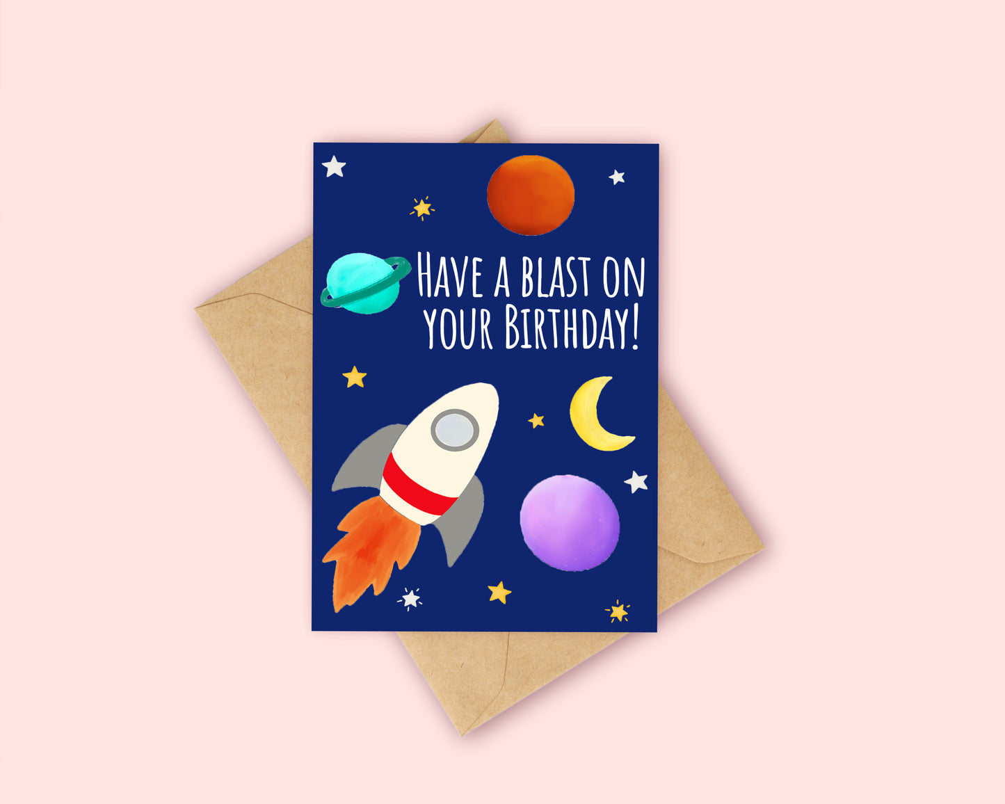 Space Birthday Card
