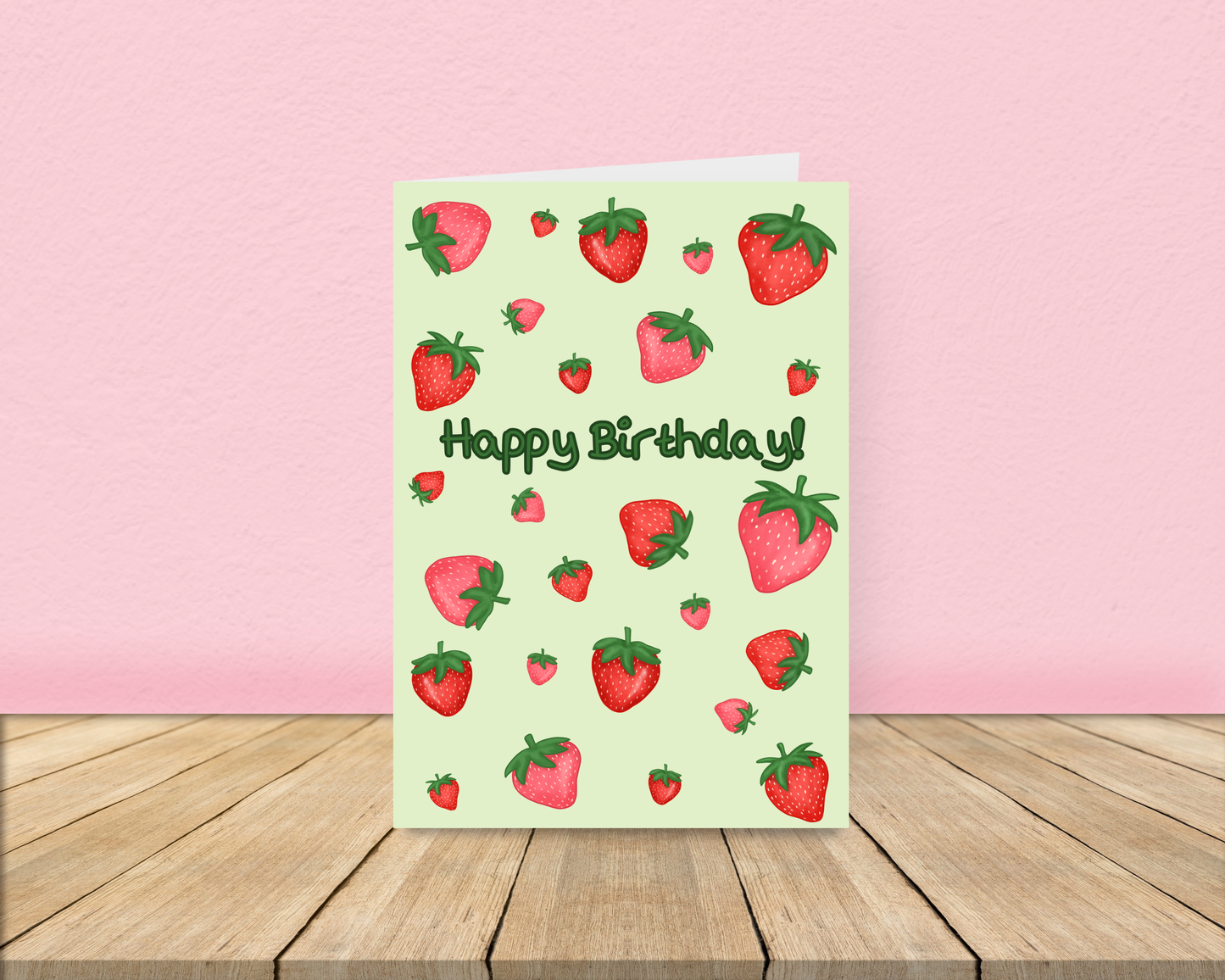 Strawberry Birthday Card