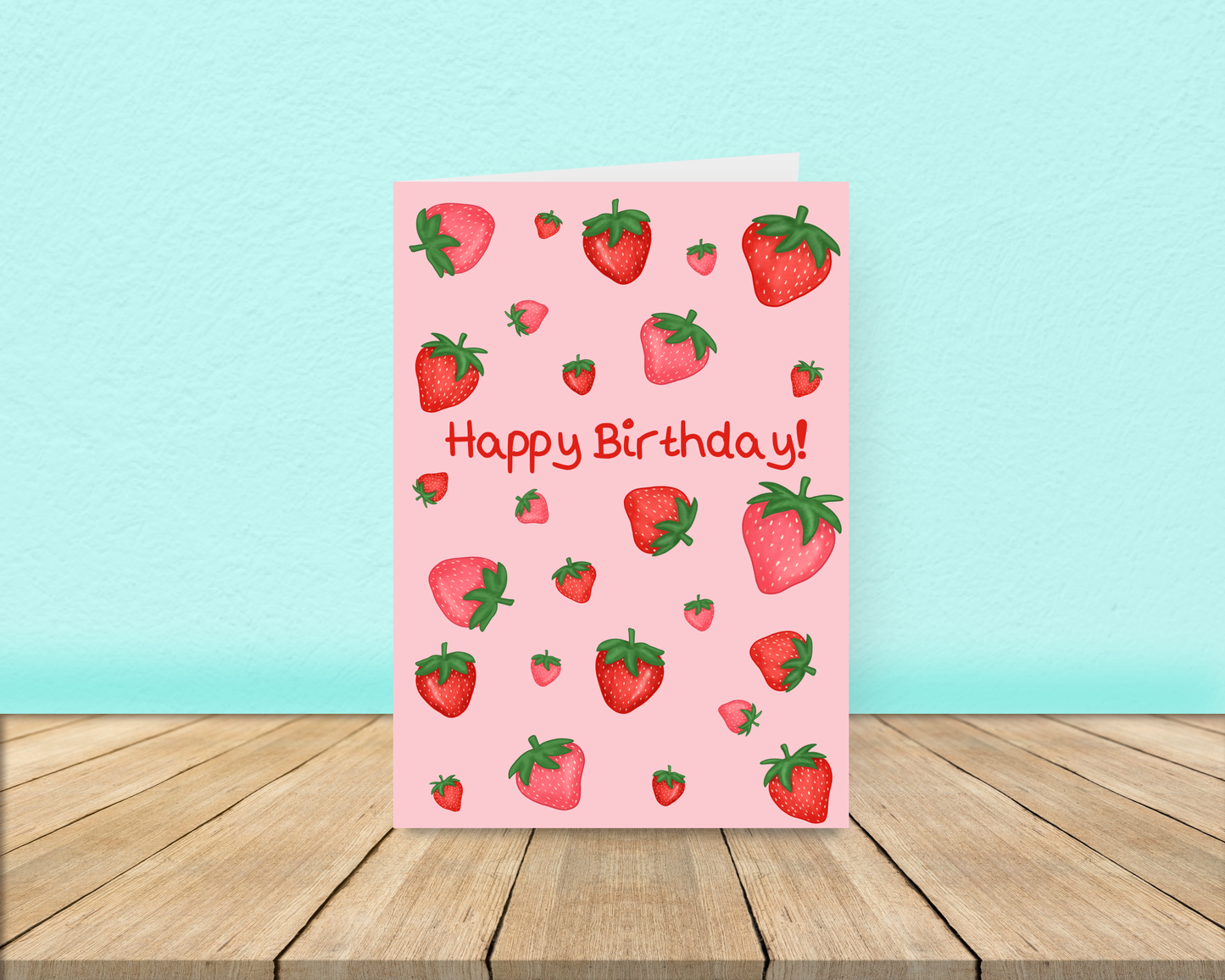 Strawberry Birthday Card