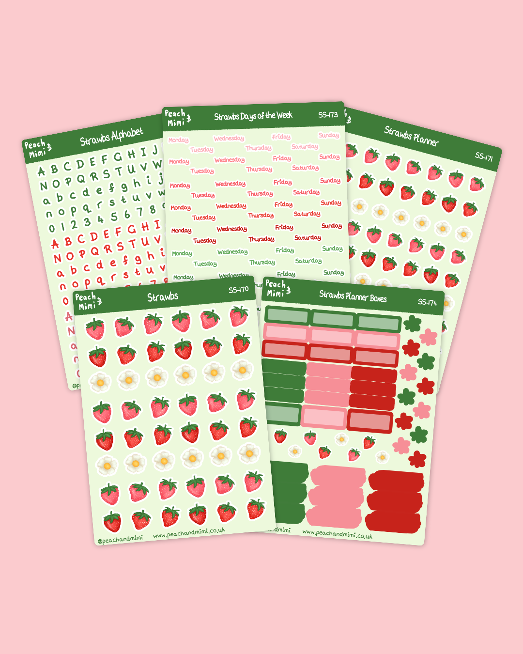 Strawbs Sticker Sheet Bundle