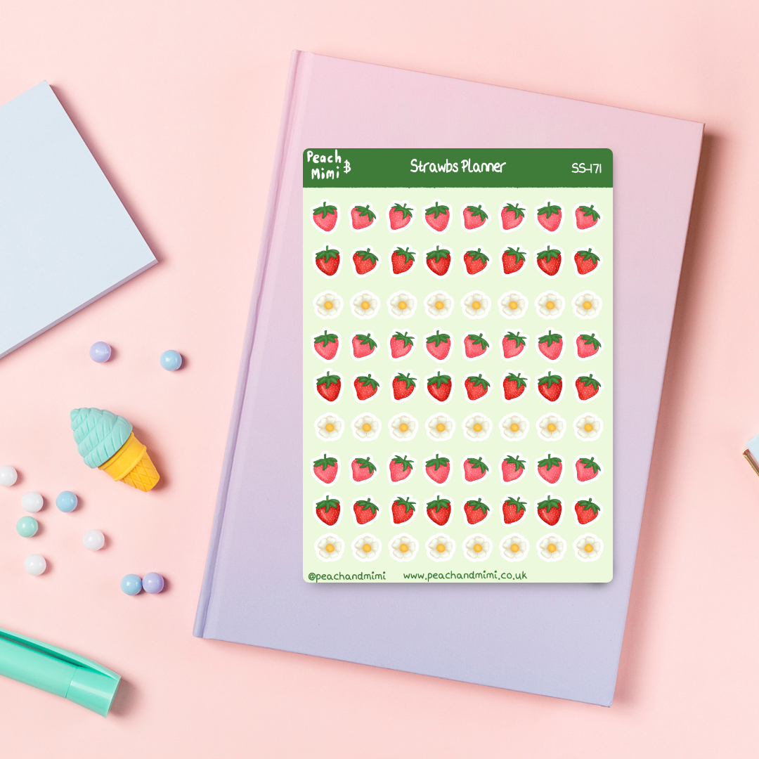 Strawbs Planner Sticker Sheet