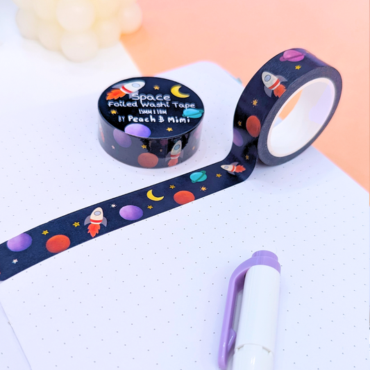 Space Foiled Washi