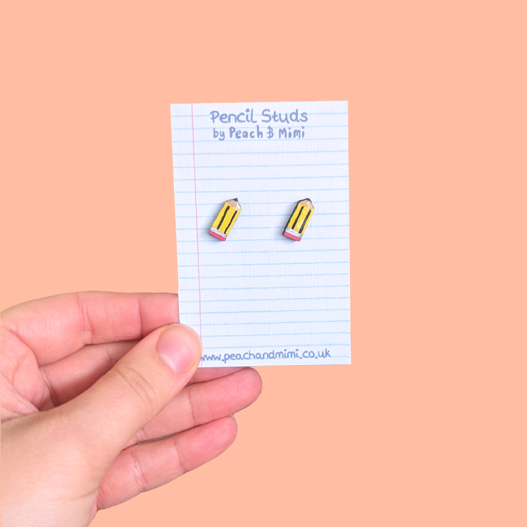 Pencil Stud Earring