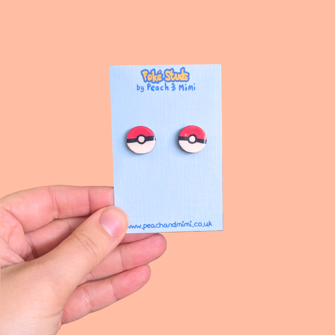 Pokeball studs
