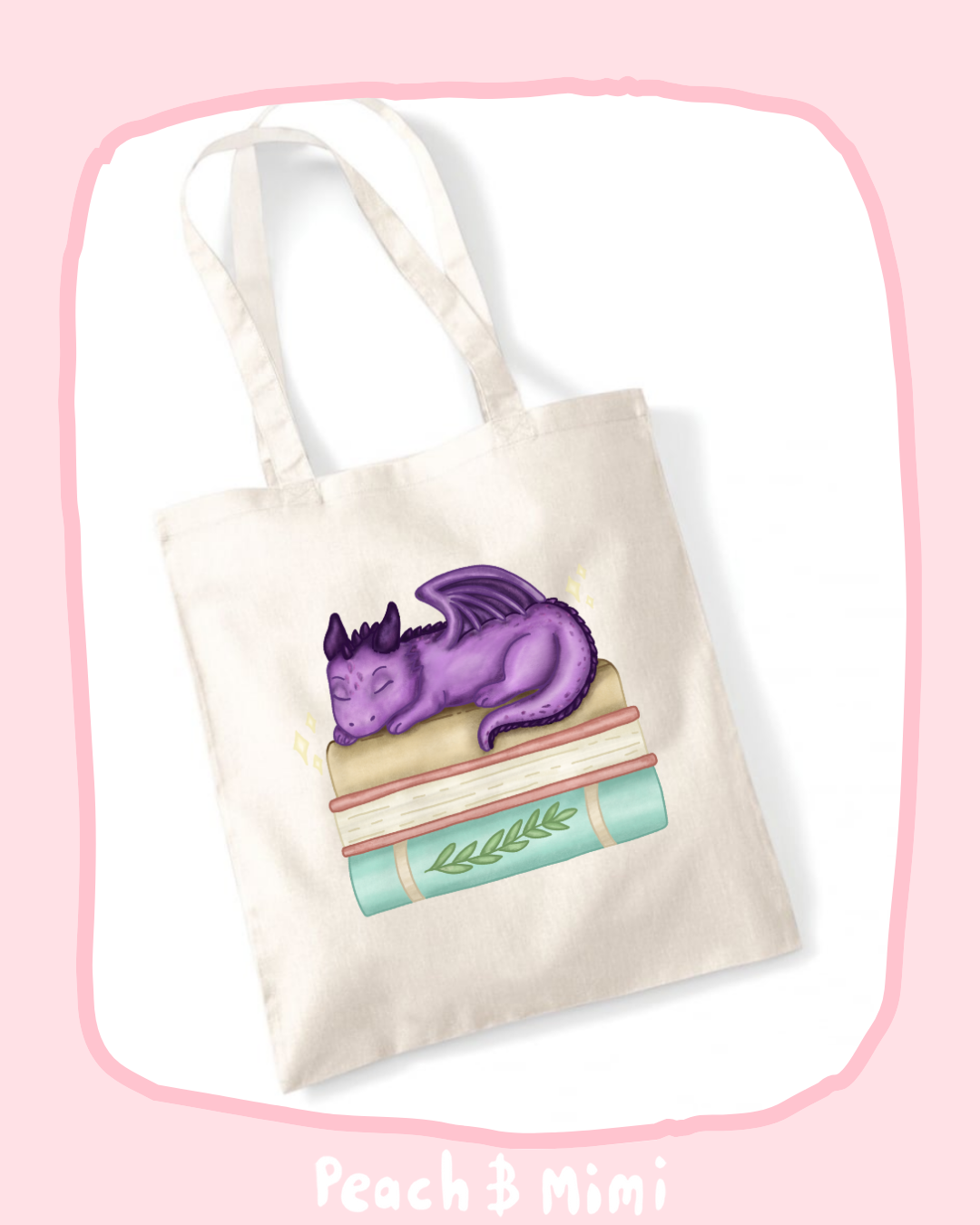 Book Dragon Tote Bag