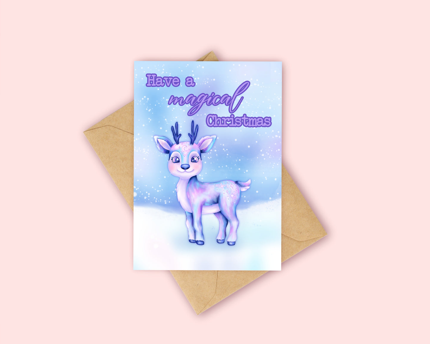 Aurora Christmas Card - Celestial Deer