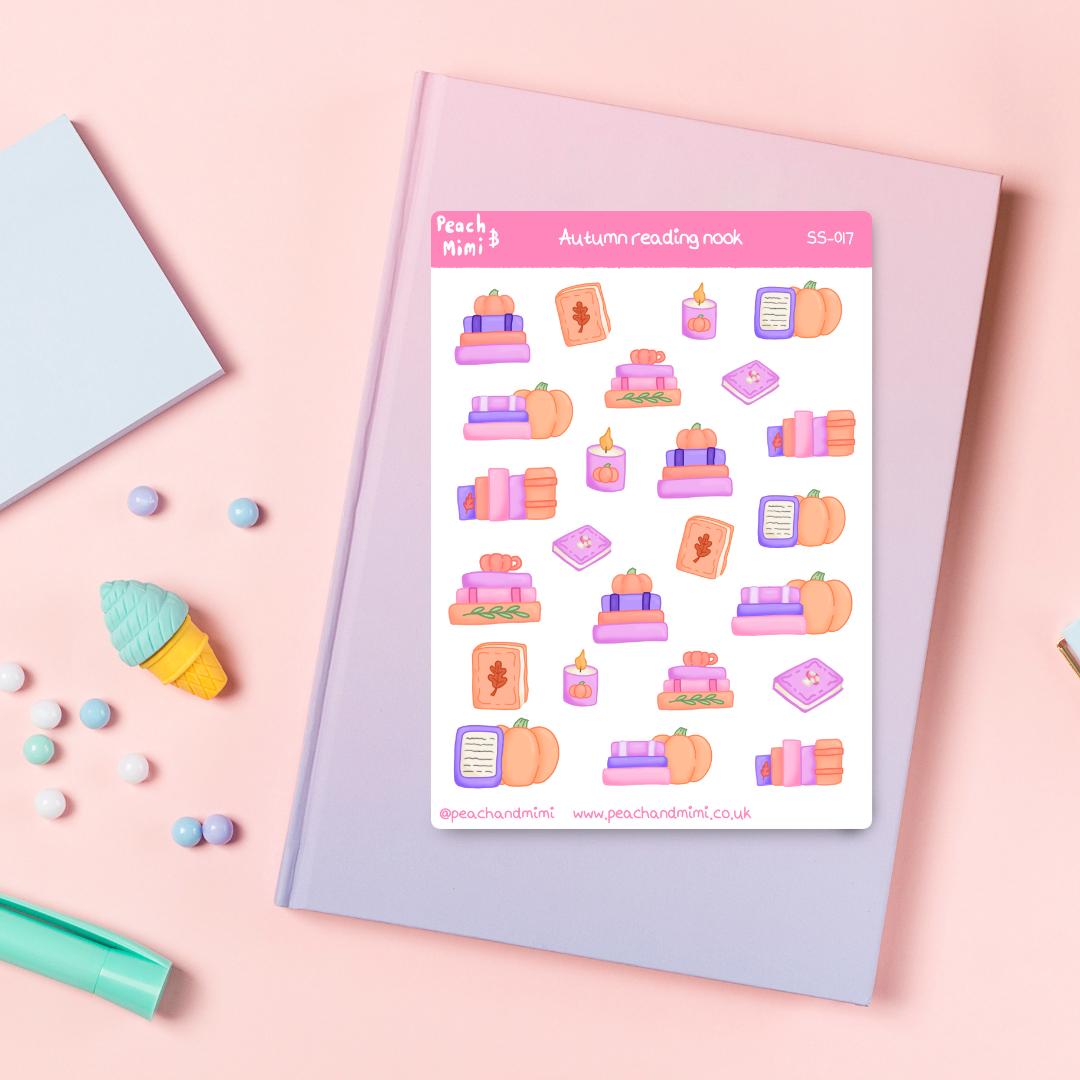 Autumn Reading Nook Sticker Sheet