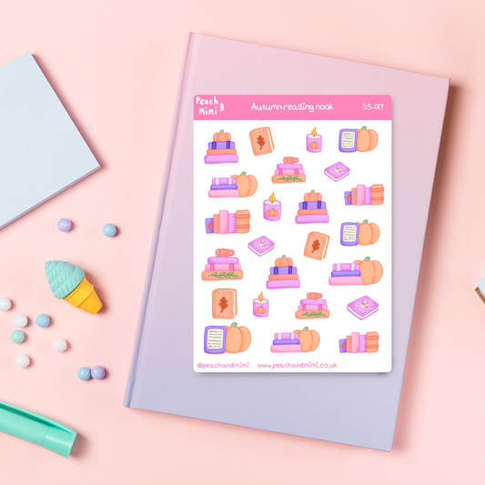 Autumn Reading Nook Sticker Sheet