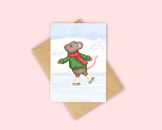 Barnaby Mouse Christmas Card