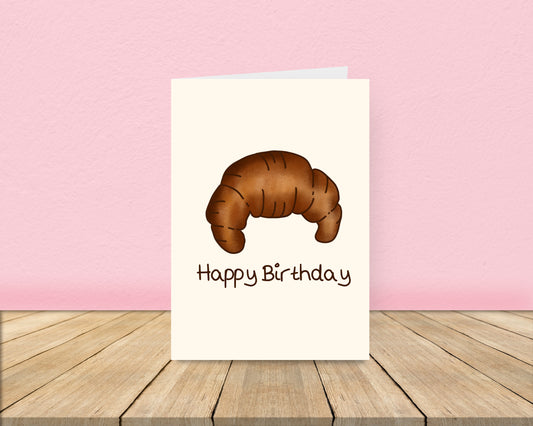 Croissant birthday card