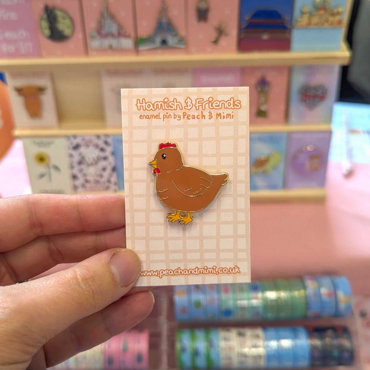 Bonnie the Chicken Enamel Pin