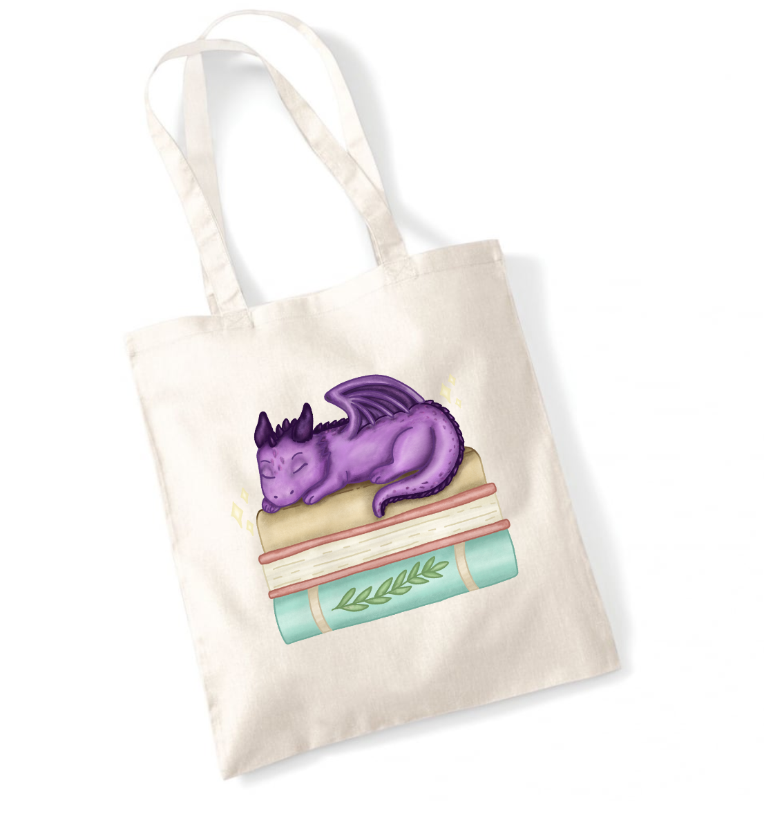 Book Dragon Tote Bag