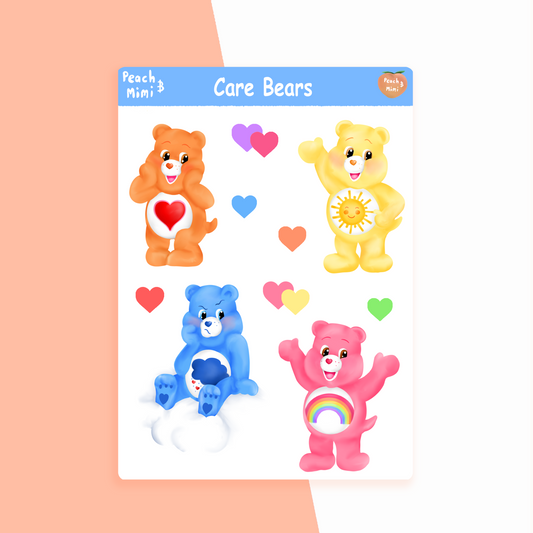 Care Bear Sticker Sheet