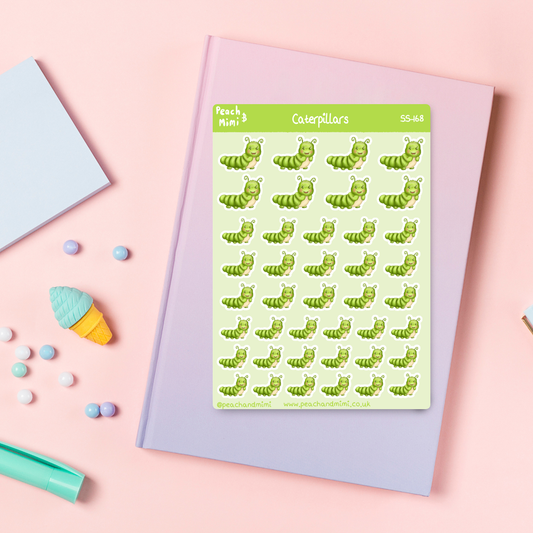 Caterpillar Sticker Sheet