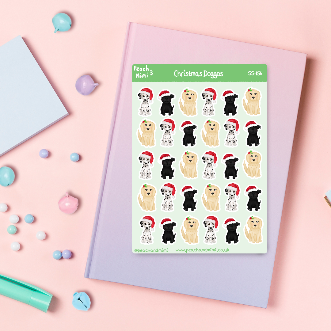 Christmas Doggos Sticker Sheet