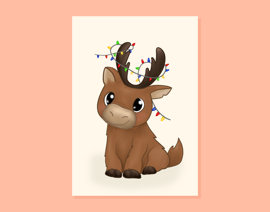 Cute Reindeer Card