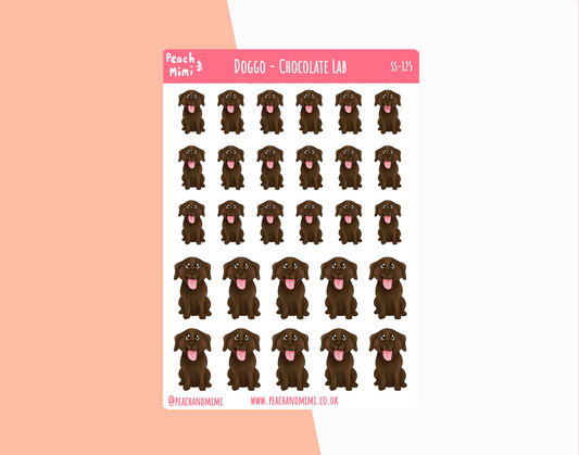 Doggo - Chocolate Labrador Stickers