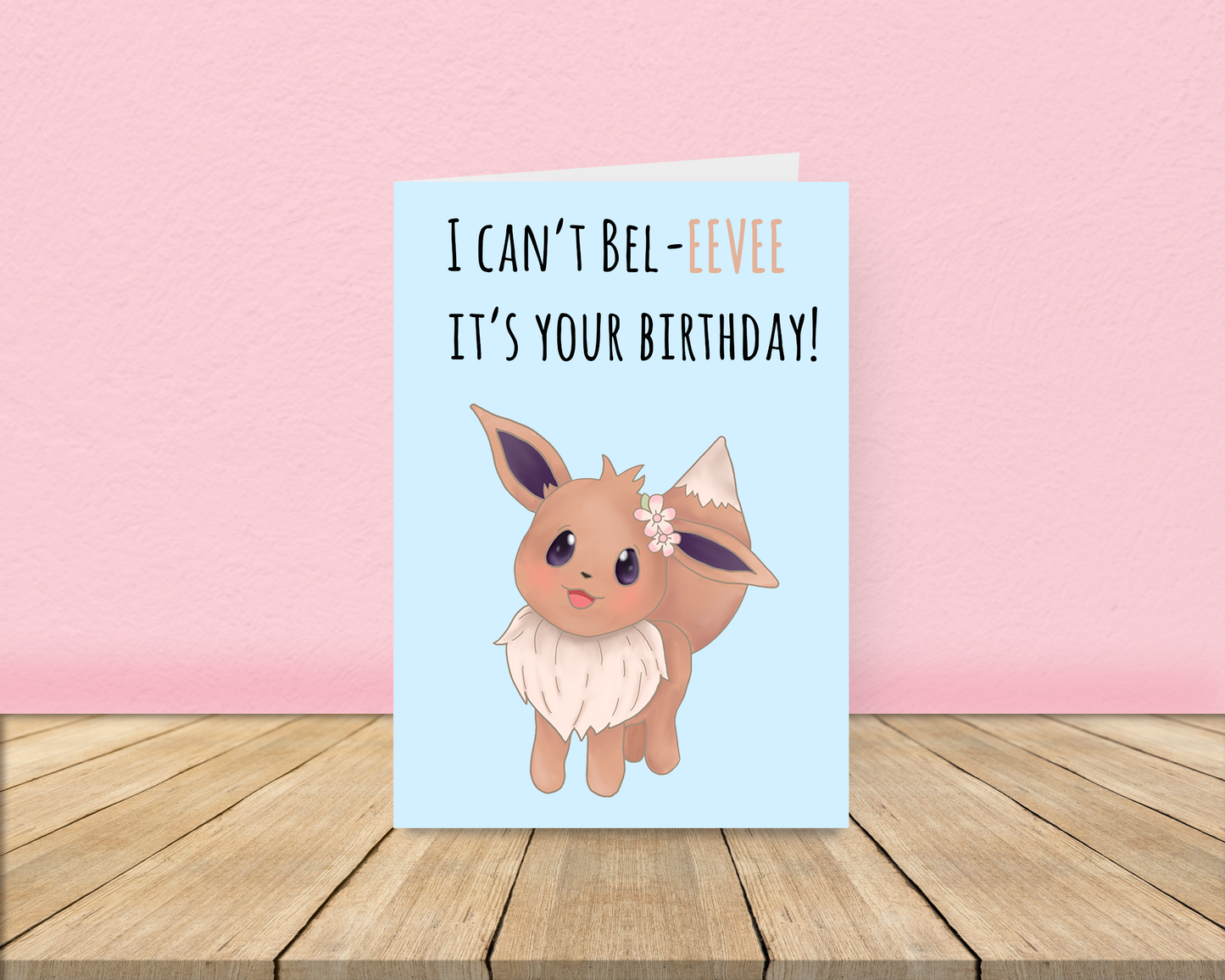 Eevee Birthday Card A5