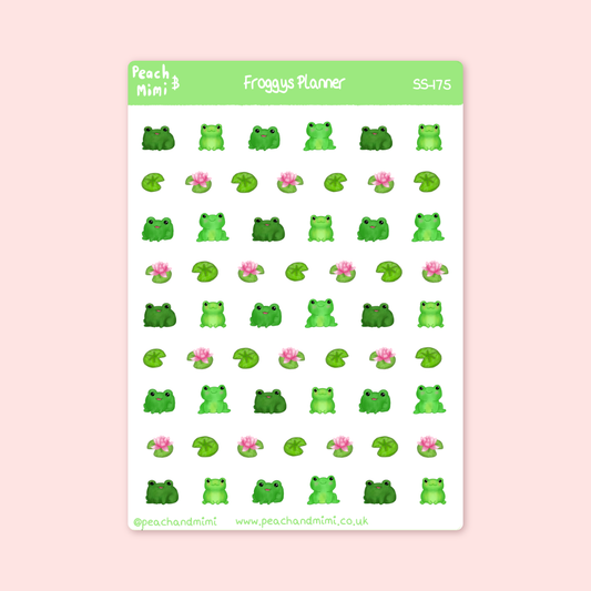 Froggys Planner Sticker Sheet